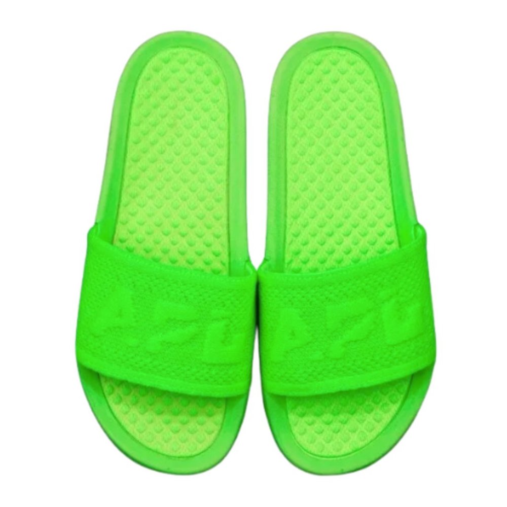 APL TechLoom Slide Sandals Bliss Slides Big Logo NEON GREEN SZ 14 NEW!!
